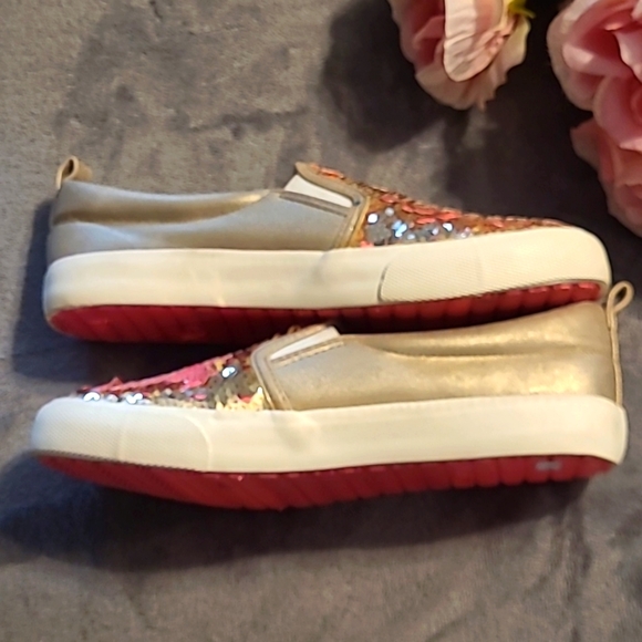 CAT & Jack Glitter Slip On Shoes - Picture 5 of 5